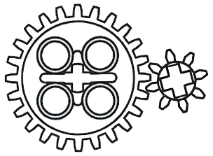 Two gear assembly diagram.