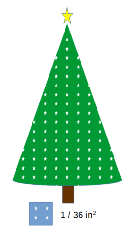 Christmas Tree Light Density diagram