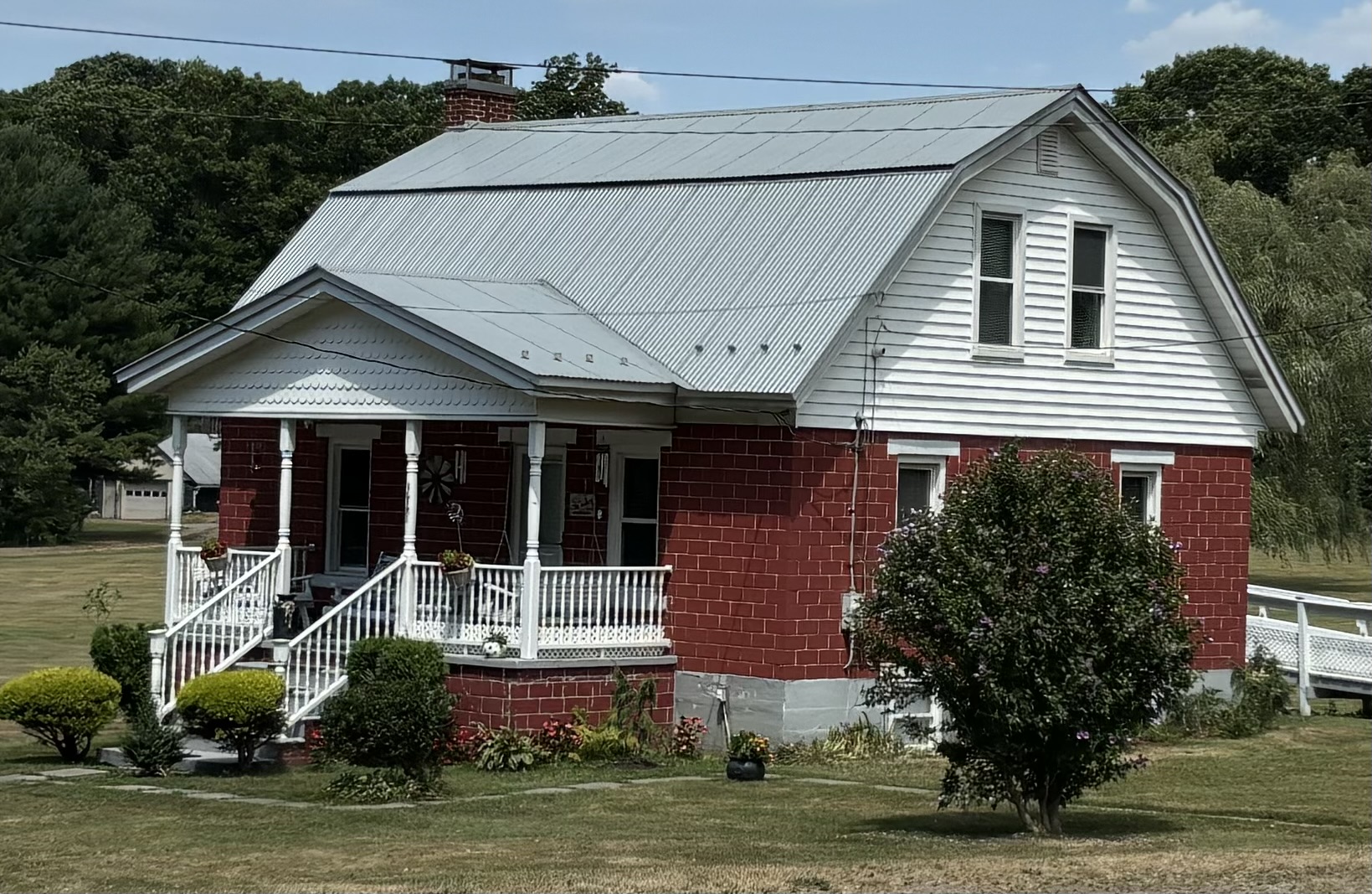 Gambrel Roof with Metal Panels